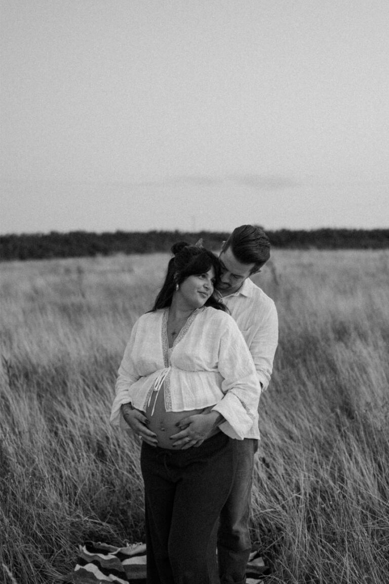 Sunset Maternity photoshoot in Falmouth